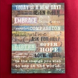 Inspirational Today Is A New Day Home Decor